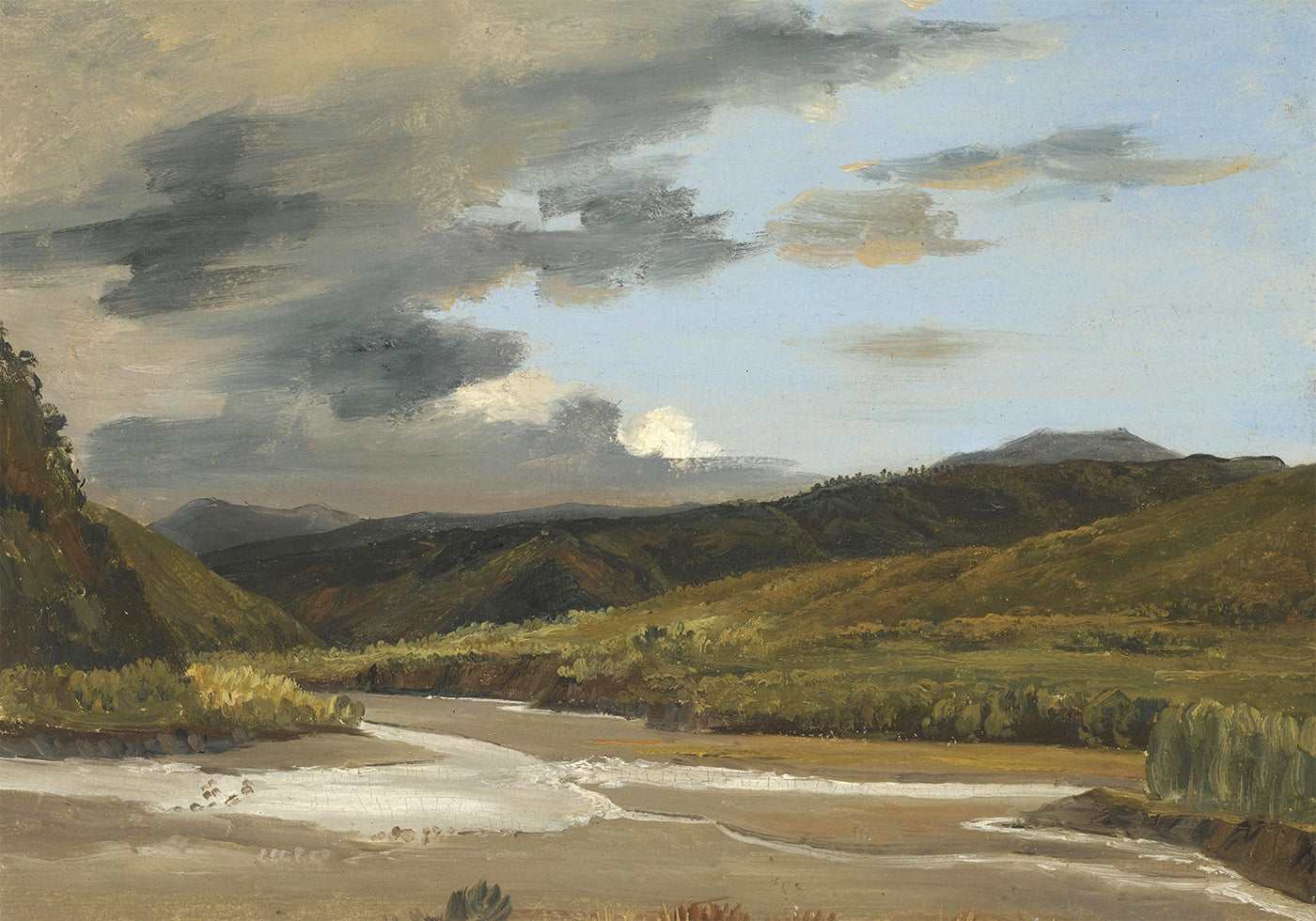 Plein-air Sketch Of A River By Jules Coignet Plakat - Posterbox.dk