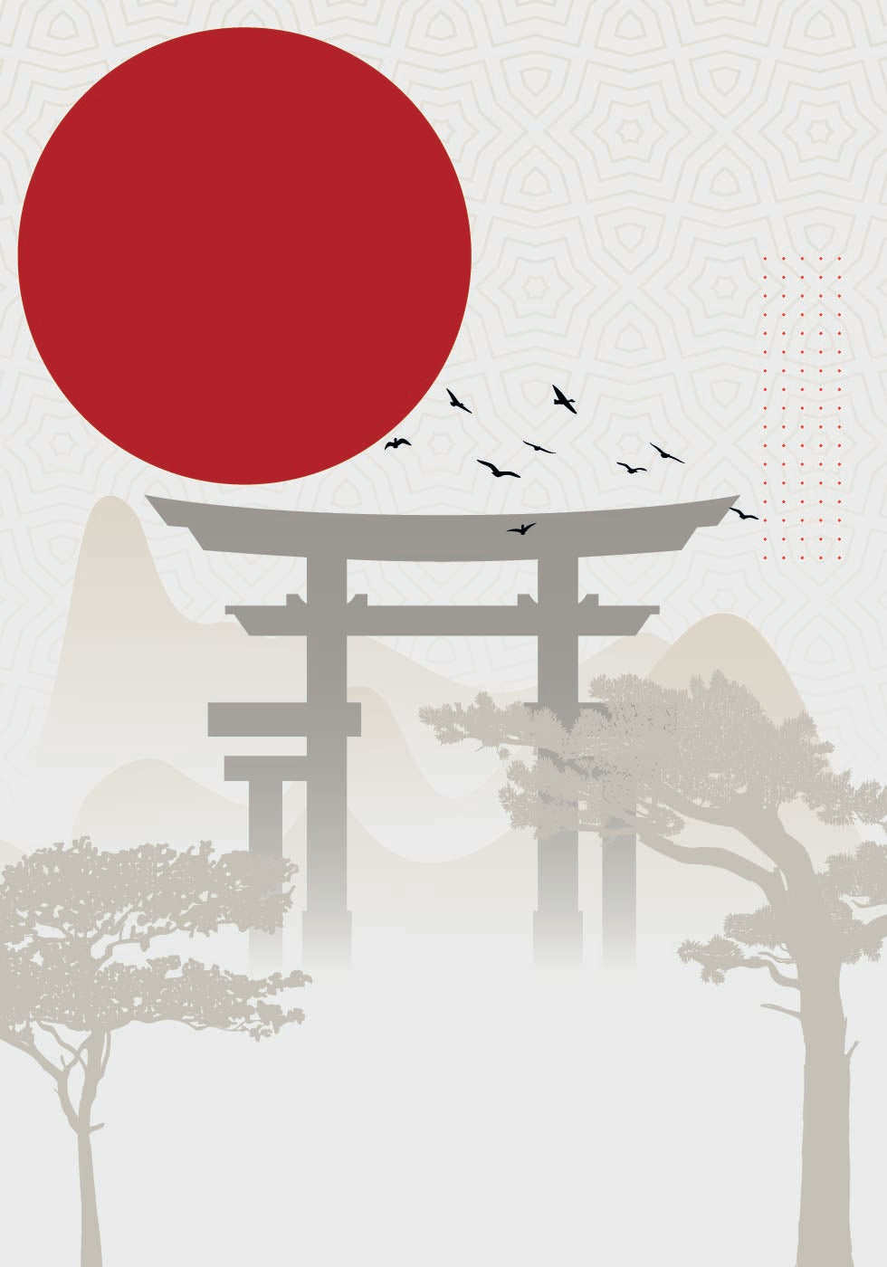 Red Sun Torii poszter