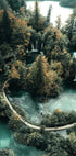 Road Across the Lake in the Forest Plakat - Posterbox.dk