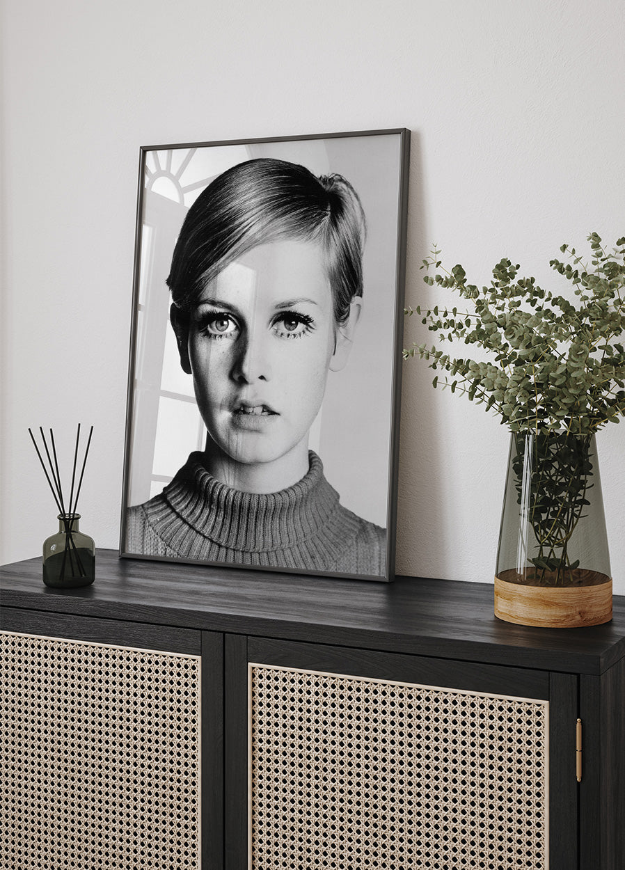 Supermodel Twiggy Plakat - Posterbox.dk