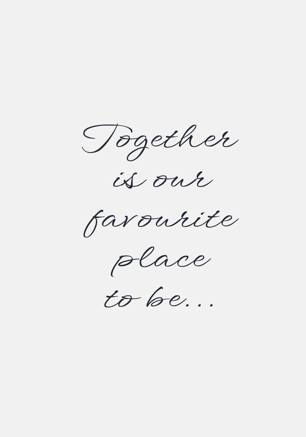 Together Plakat - Posterbox.dk