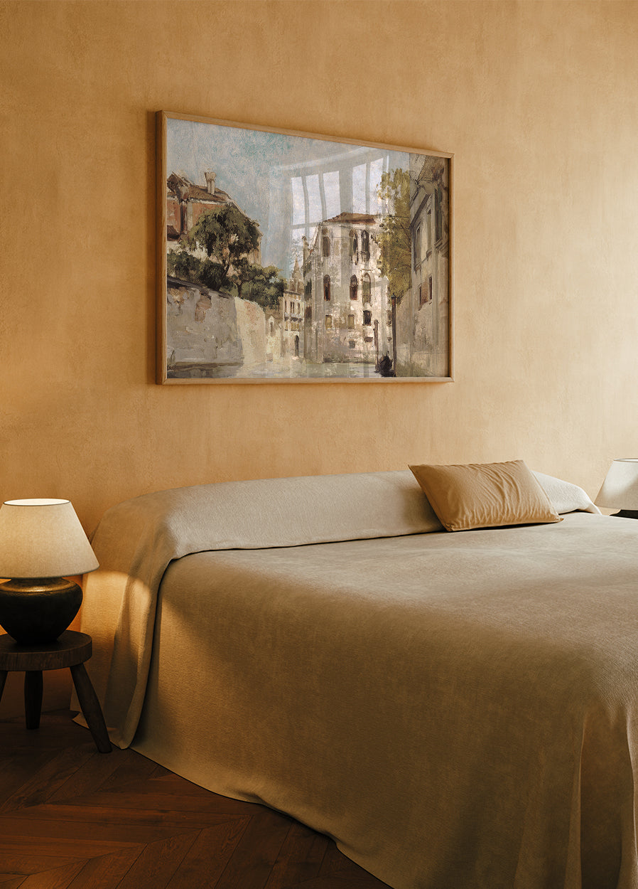 Vue De Venise By Arnold Scheffer Plakat - Posterbox.dk