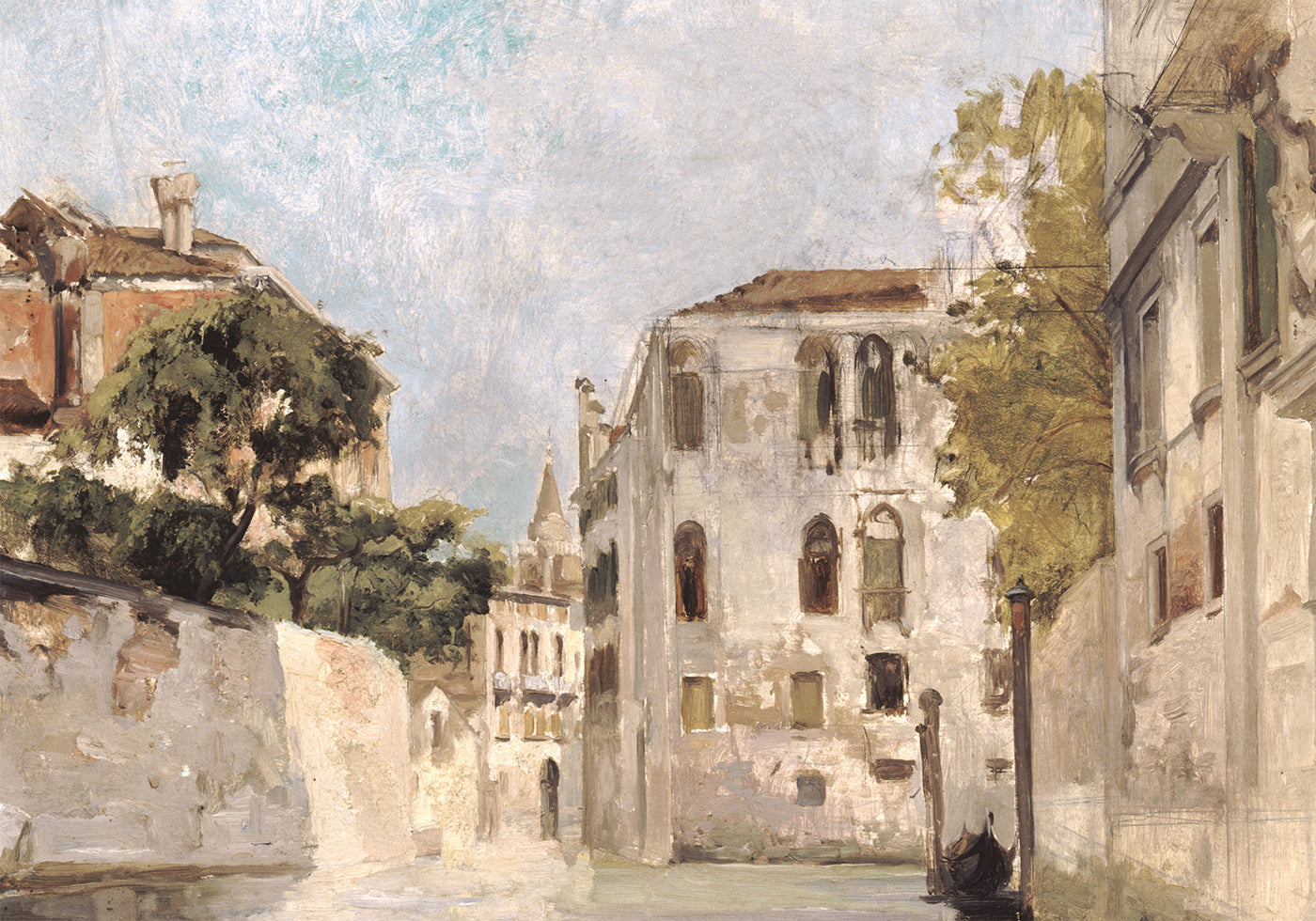 Vue De Venise By Arnold Scheffer Plakat - Posterbox.dk