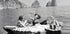 intage Summer, Women Eating Pasta on a Lake Plakat - Posterbox.dk
