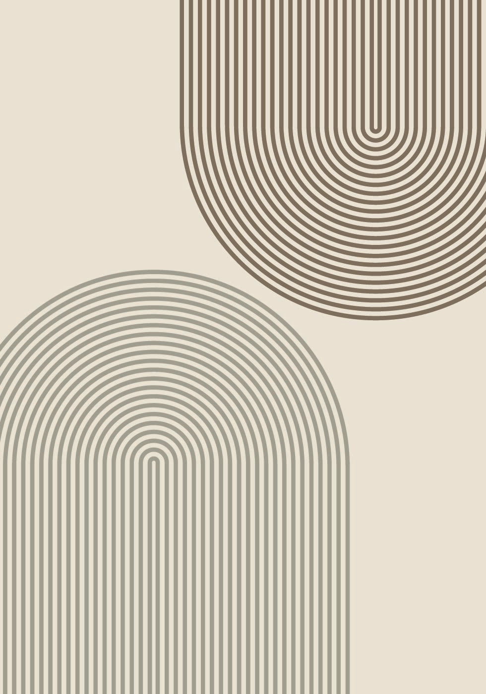 Minimal Arch Linnen Affiche