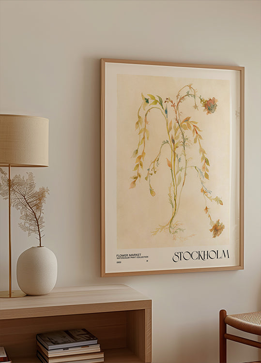 Aquarell Dréck Kollektioun. Blummenmaart - Stockholm