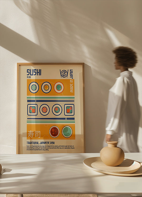 Sushi Jaapani toidu trükiplakat