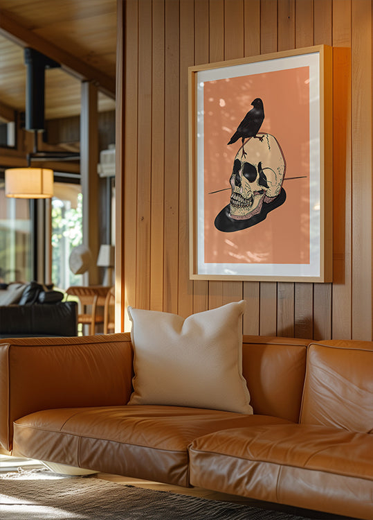 Schädel a Raven Poster