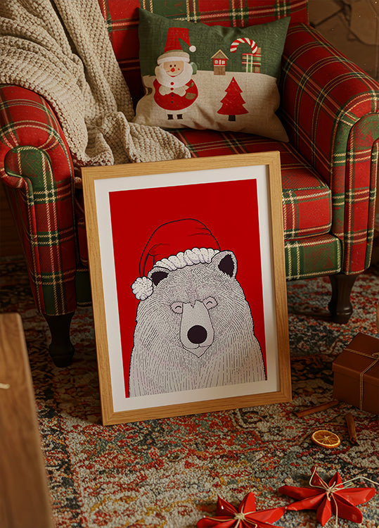 Santa roude Bier Poster