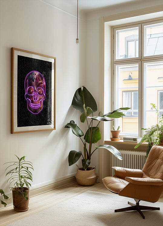 Neon Halloween Doudekapp Affiche