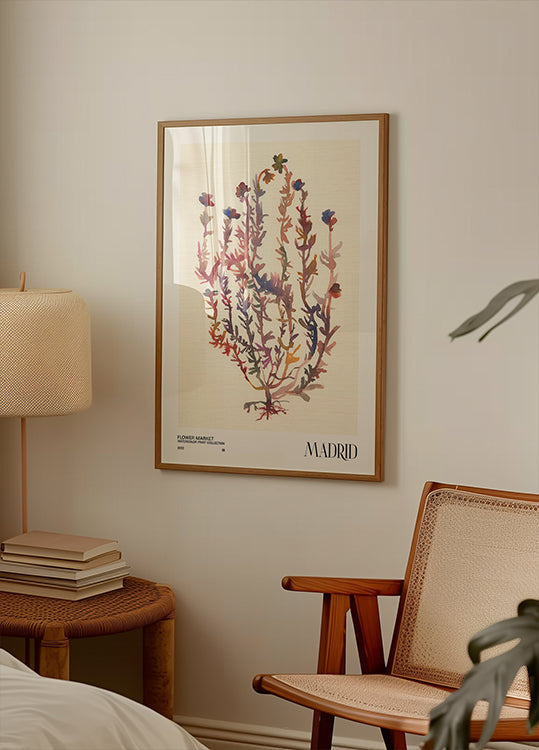 Aquarell Dréck Kollektioun. Blummenmaart - Madrid