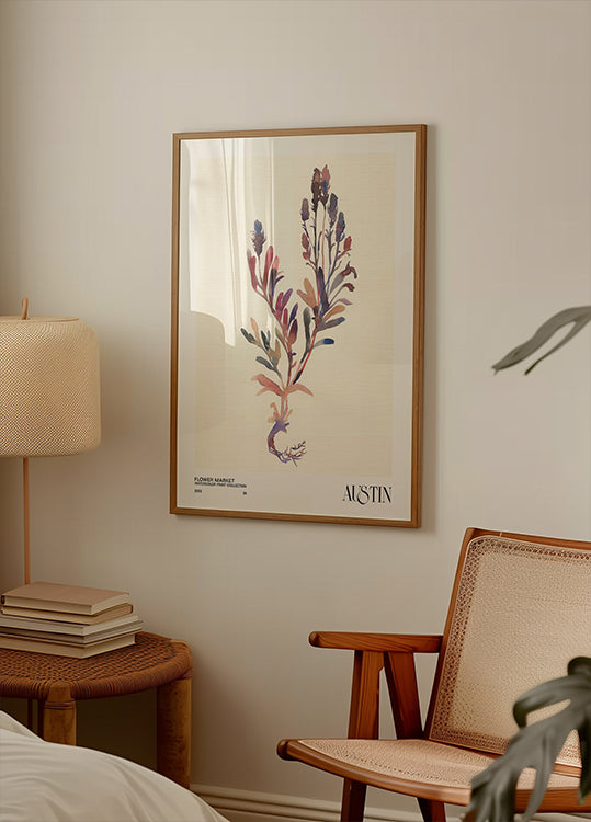 Akvarell nyomtatási gyűjtemény. Virágpiac - Austin
