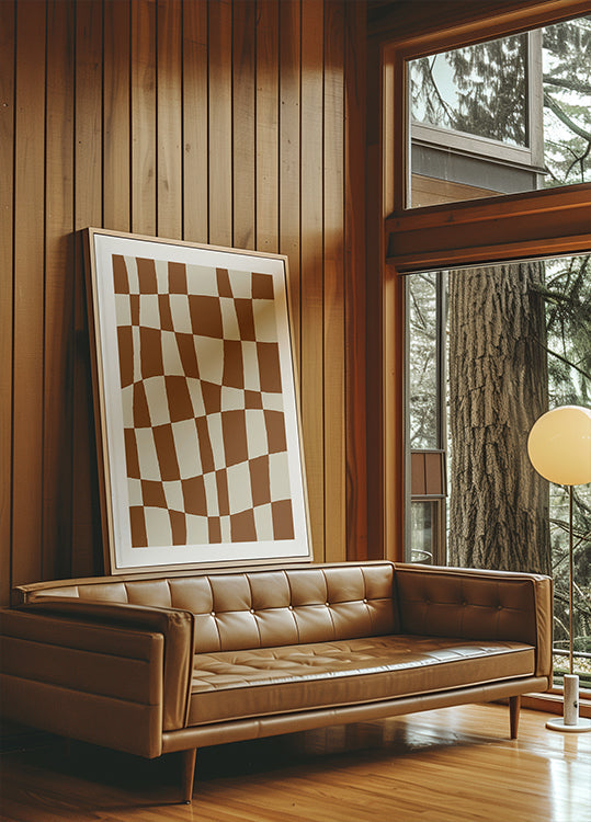 Minimal Checkerboard Poster