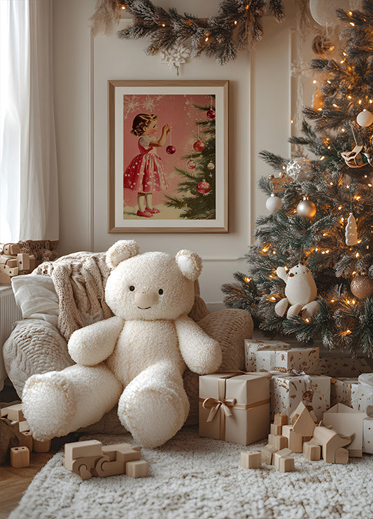 Meedchen mat Baubles Poster