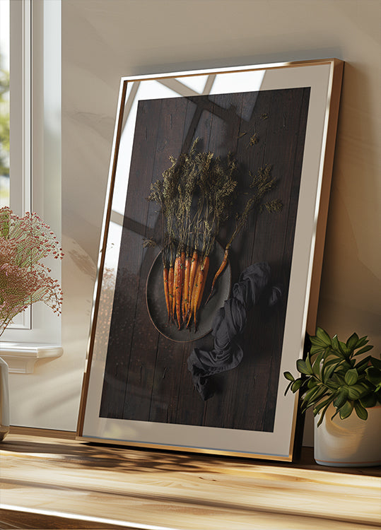 Plagát pečená mrkva