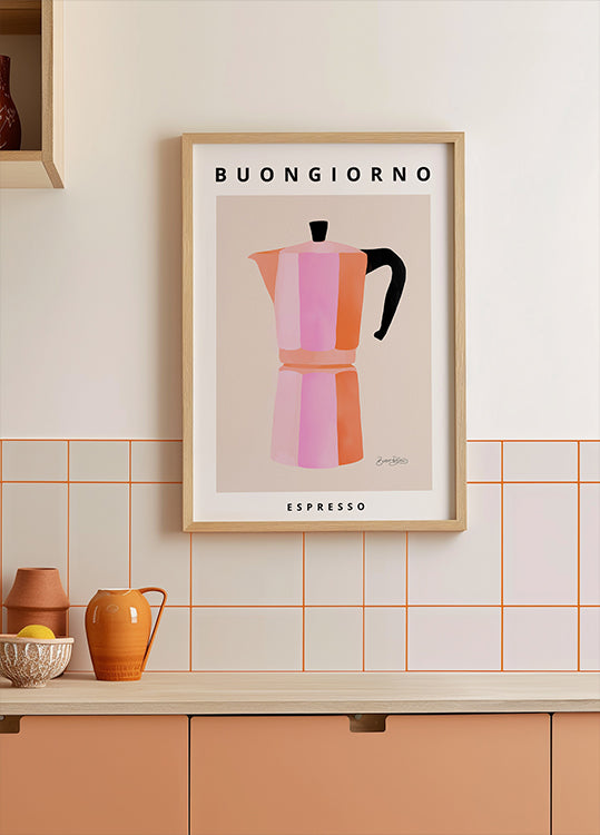 Buongiorno espresso plakat