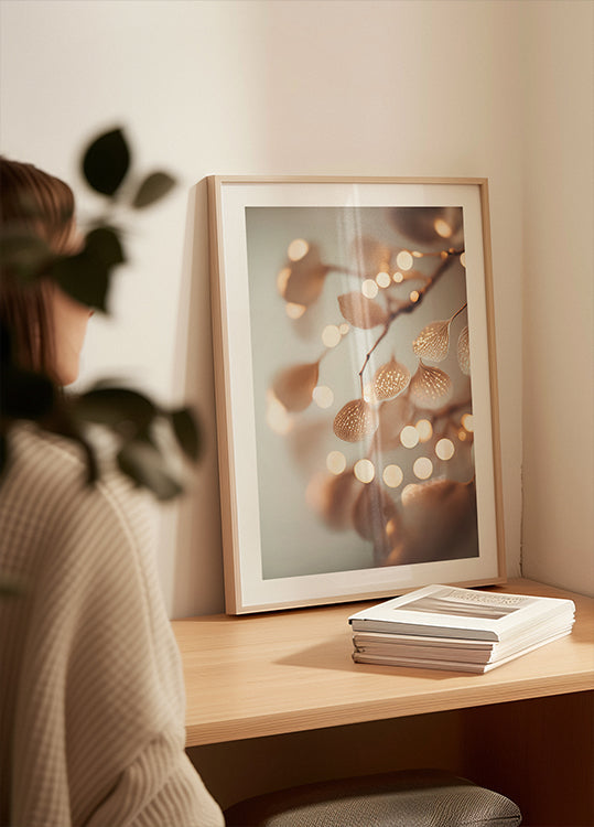 Plagát žiariace okvetné lístky