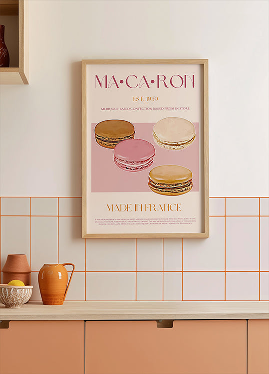 Prantsuse Macaron Delighti plakat