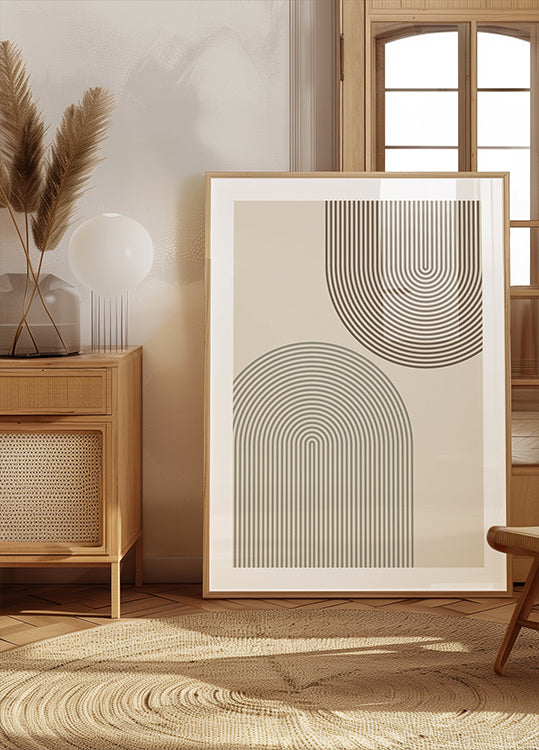 Minimal Arch Linnen Affiche