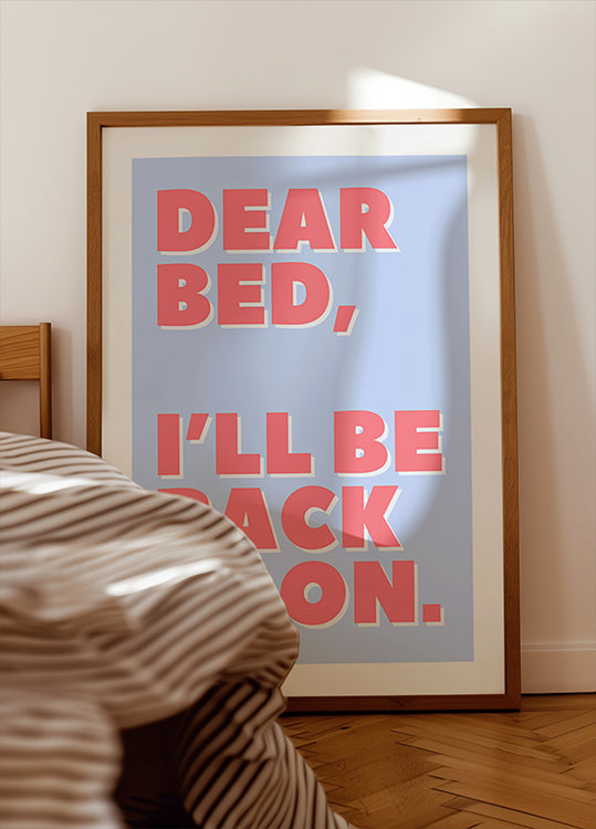 Bréif un mäi Bett Affiche