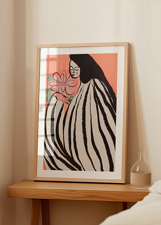 A Silent Moment (Peach) Poster