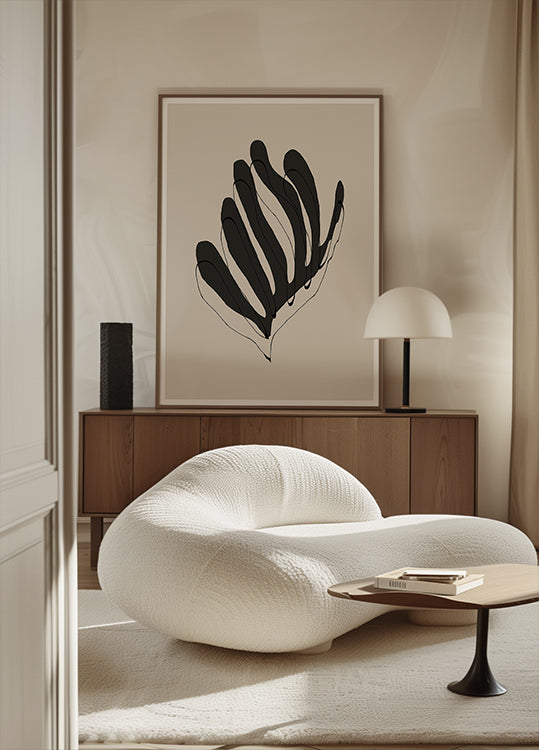 Abstrakt Leaf Linnen