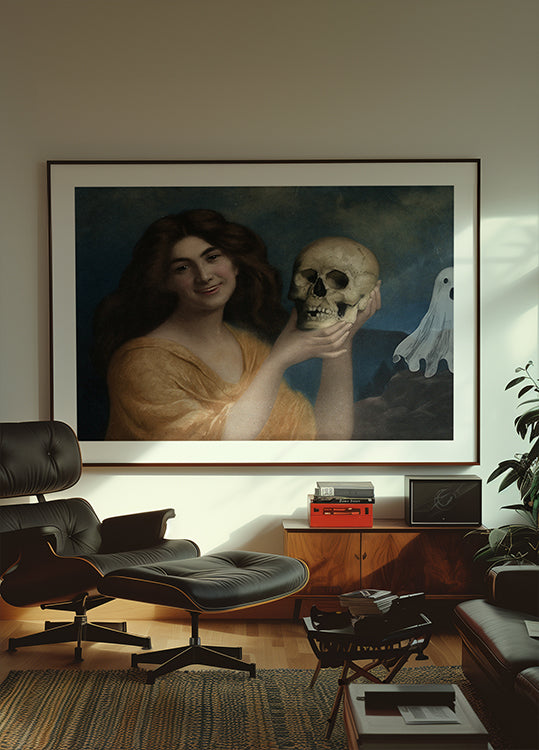 Poster de colaj cu pictură de Halloween