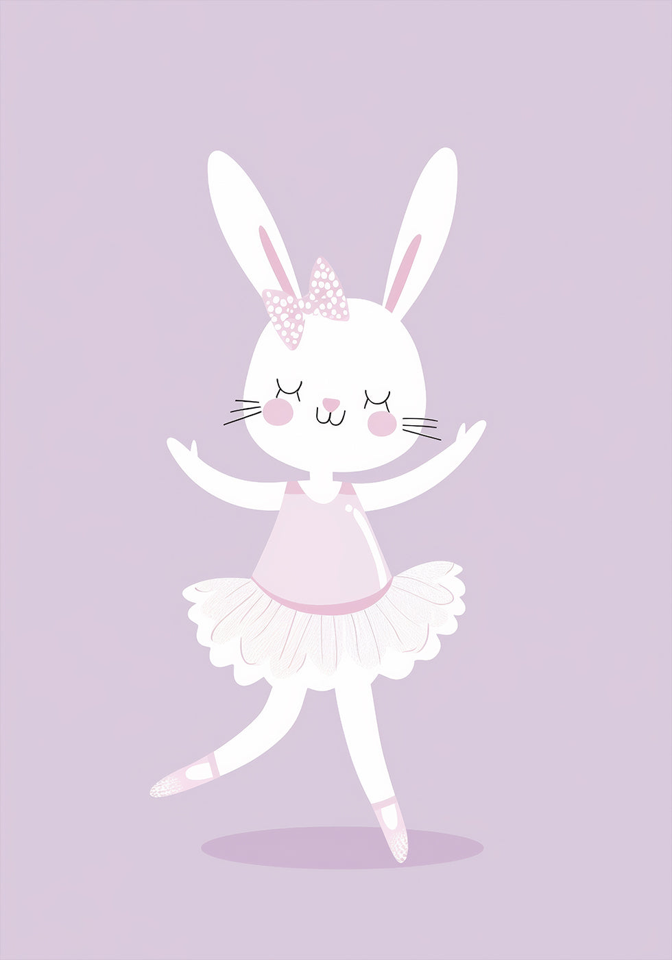 Ballerina Bunny Plakat - Posterbox.dk