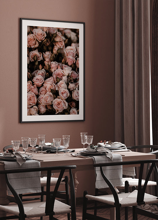 Blush Pink Roses Plakat - Posterbox.dk