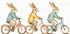 Bunny Bicycle Trio Plakat - Posterbox.dk