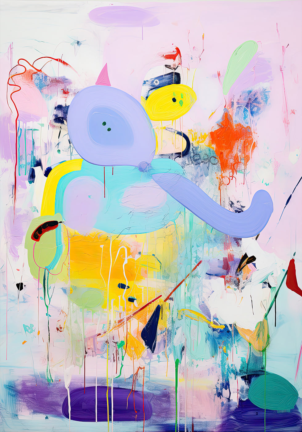 Color Splash Elephant Plakat - Posterbox.dk