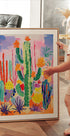 Colorful Cactus Garden Plakat - Posterbox.dk