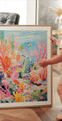 Colorful Coral Reef Ocean Scene Plakat - Posterbox.dk