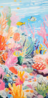 Colorful Coral Reef Ocean Scene Plakat - Posterbox.dk