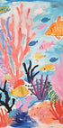 Colorful Coral Reef, Tropical Fish and Sea Plants, Kids Plakat - Posterbox.dk
