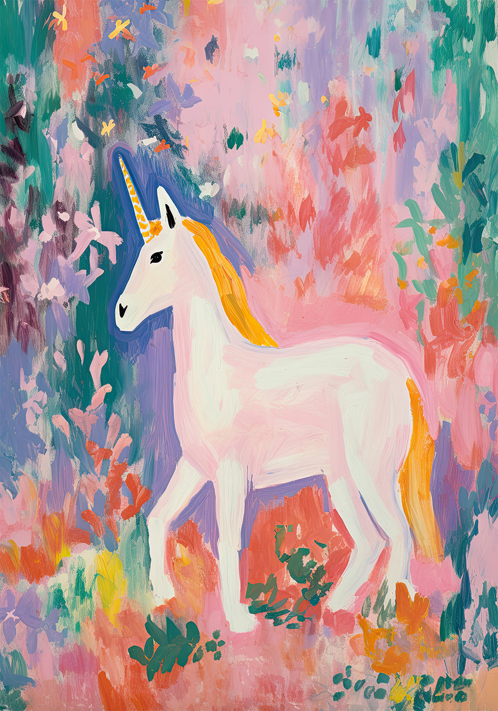 Colorful Unicorn Plakat - Posterbox.dk