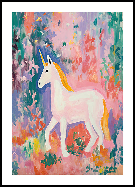 Colorful Unicorn Plakat - Posterbox.dk