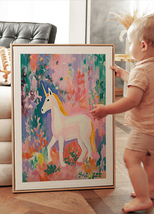 Colorful Unicorn Plakat - Posterbox.dk