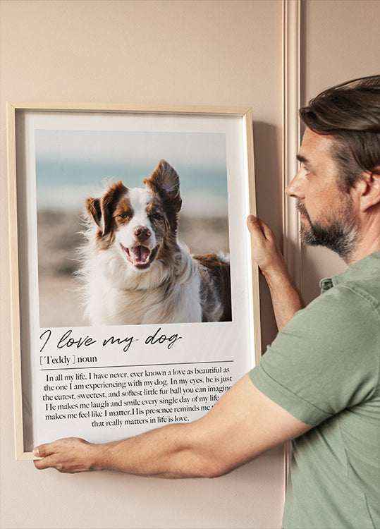 Custom Pet Portrait Plakat - Posterbox.dk