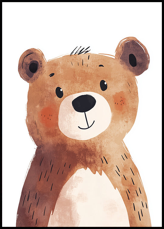 Cute Bear Plakat - Posterbox.dk