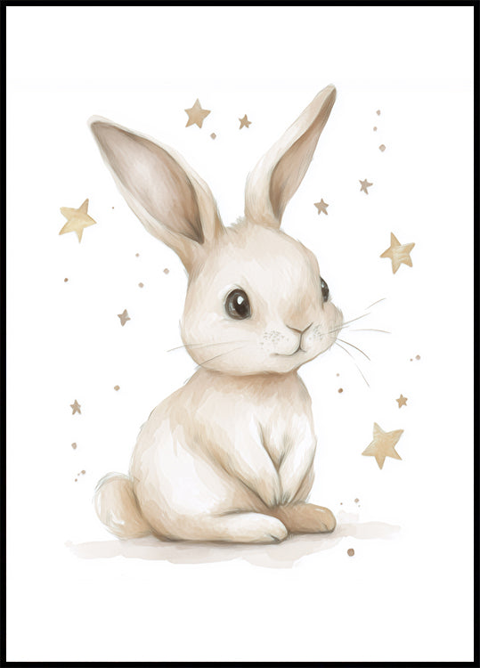 Cute Bunny Plakat - Posterbox.dk