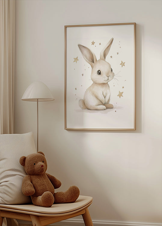 Cute Bunny Plakat - Posterbox.dk