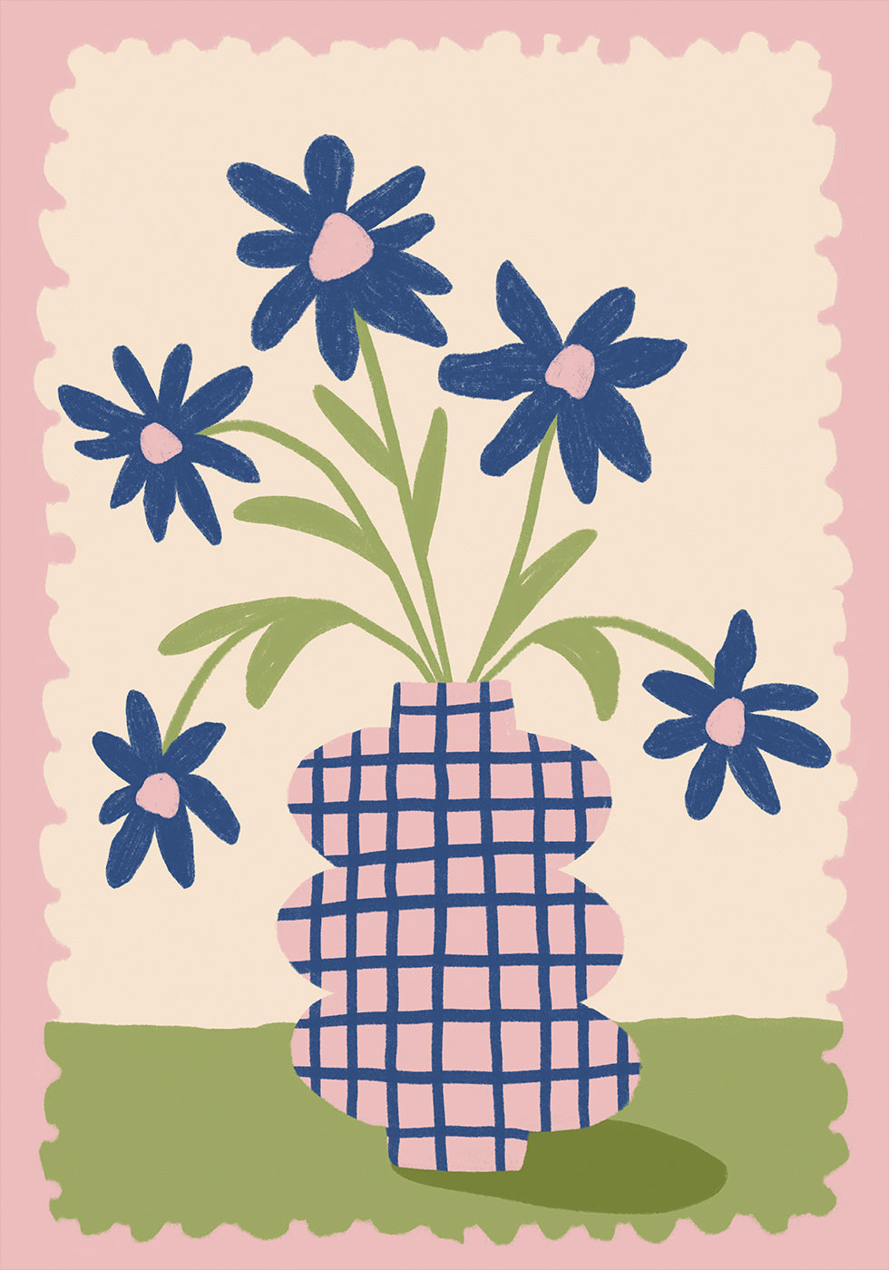 Cute Flowers in a Vase Plakat - Posterbox.dk