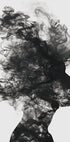 Dissolving Silhouette Abstract Plakat - Posterbox.dk