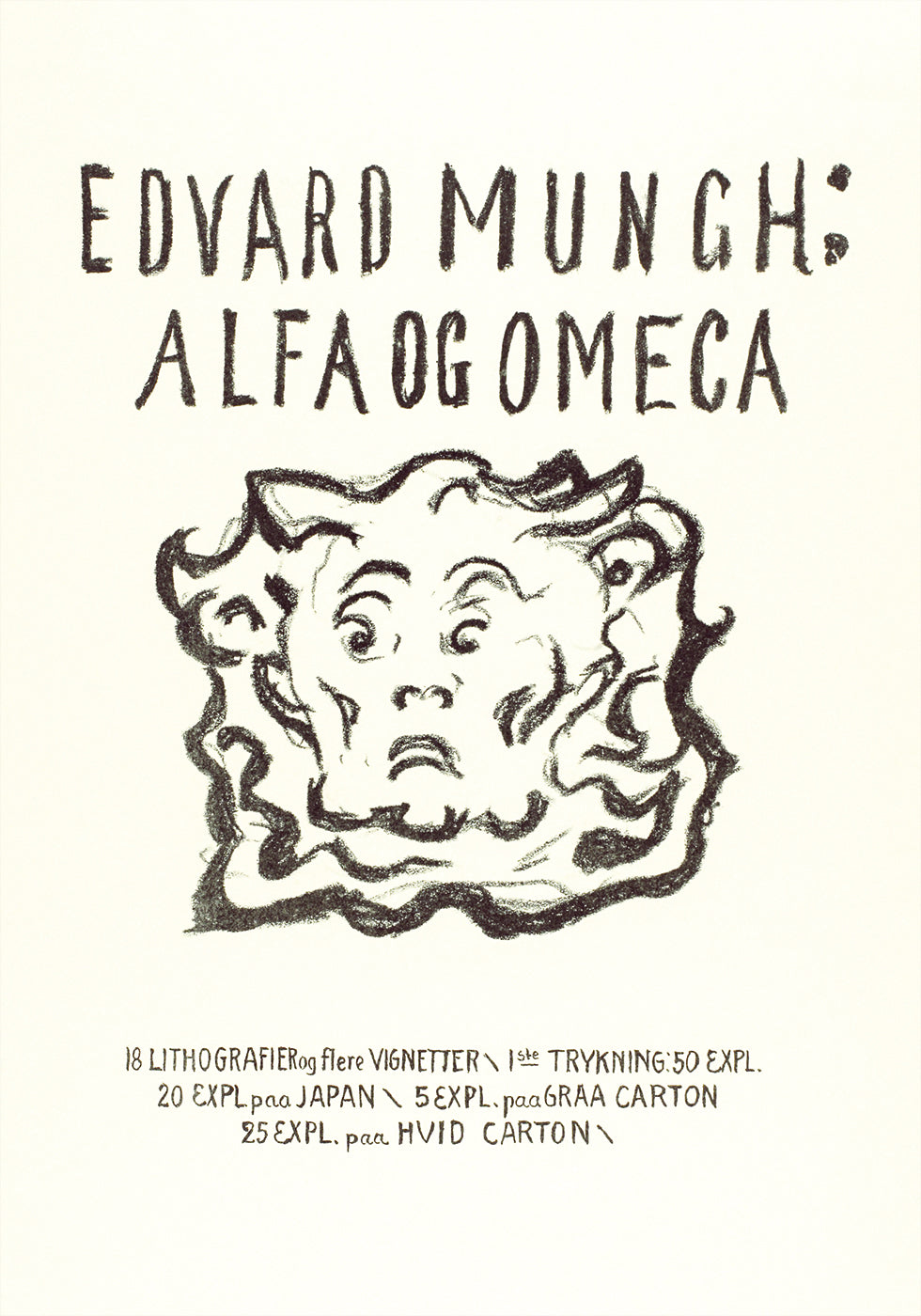 Edvard Munch: Alpha and Omega lithograph Plakat - Posterbox.dk
