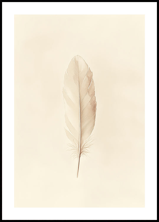 Feather Illustration Plakat - Posterbox.dk