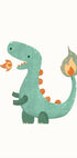 Fire Dino Plakat - Posterbox.dk