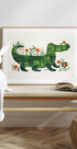 Floral crocodile Plakat - Posterbox.dk