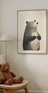 Gentle Standing Bear Plakat - Posterbox.dk
