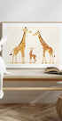 Giraffe Family Trio In Warm Tones Plakat - Posterbox.dk